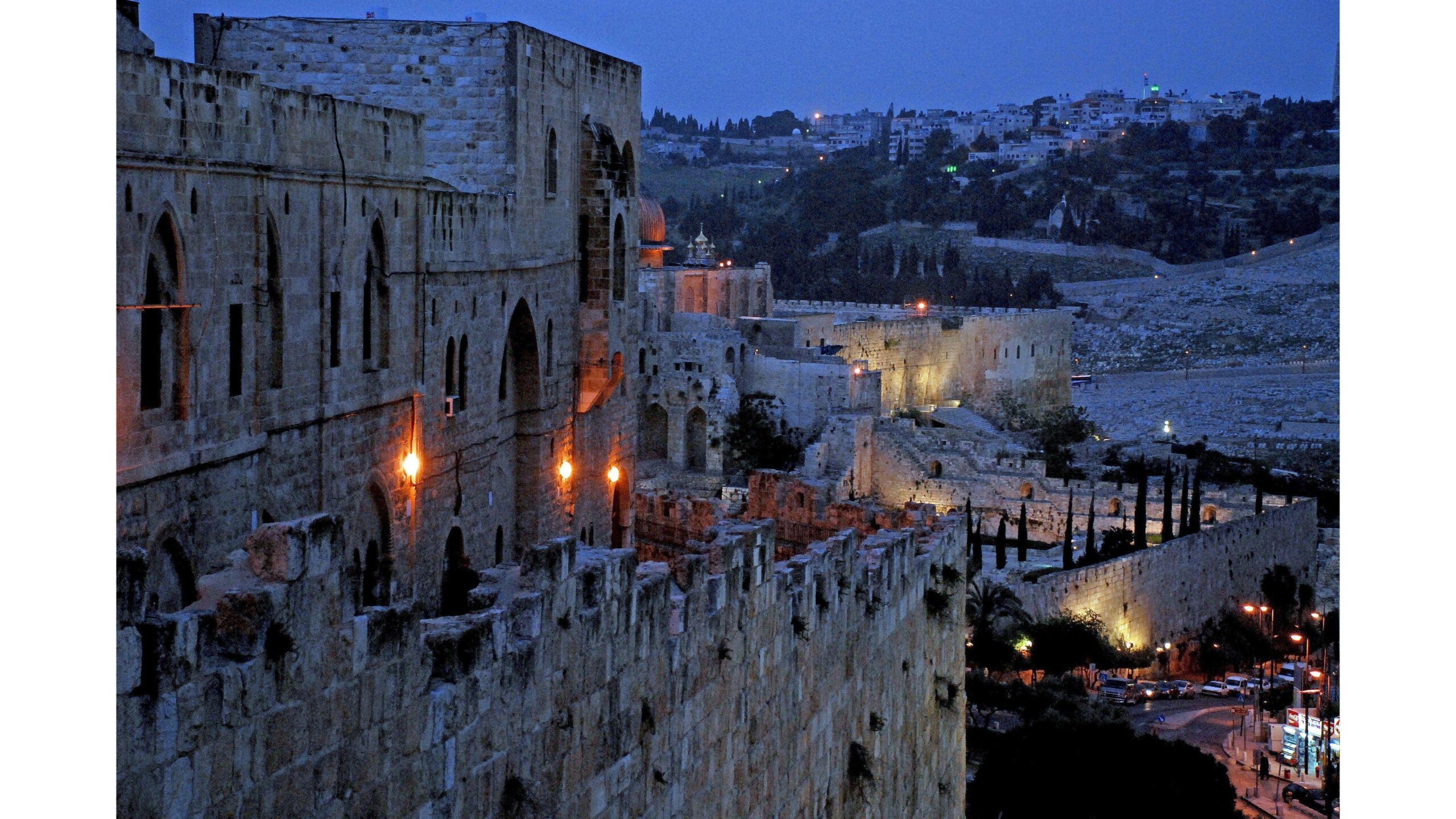 Night View 4K Jerusalem Israel Wallpapers