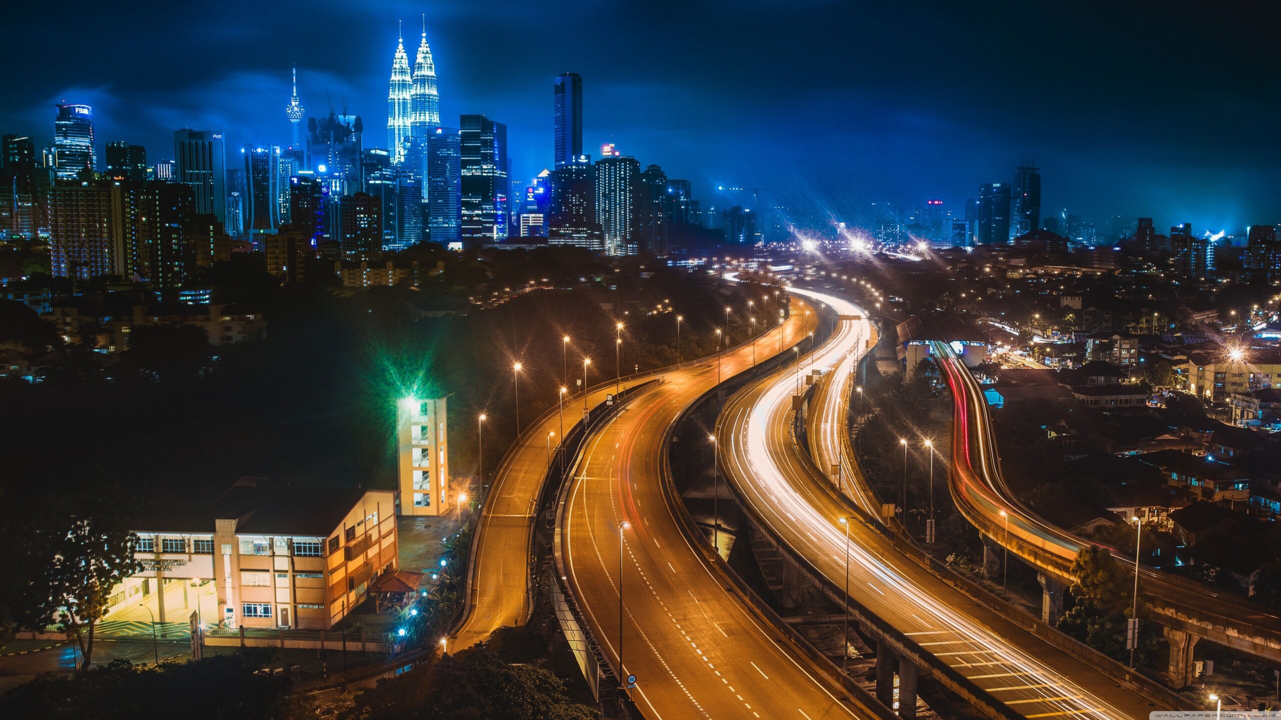 Kuala Lumpur at Night ❤ 4K HD Desktop Wallpapers for • Dual