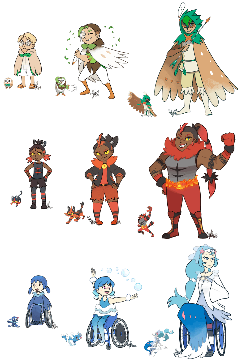 Pokemon: Sun+Moon Starters UPDATED…SPOILER ALERT by ky