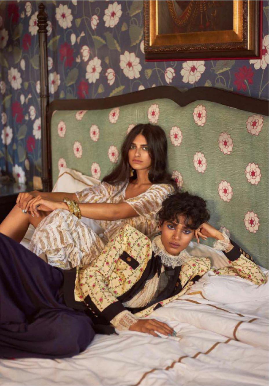 Saffron Vadher & Radhika Nair in Vogue India September 2018 by Greg