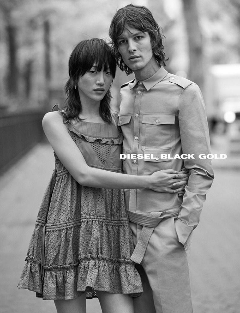 CAMPAIGN: Sora Choi & Akos Sogor for Diesel Black Gold Spring 2017