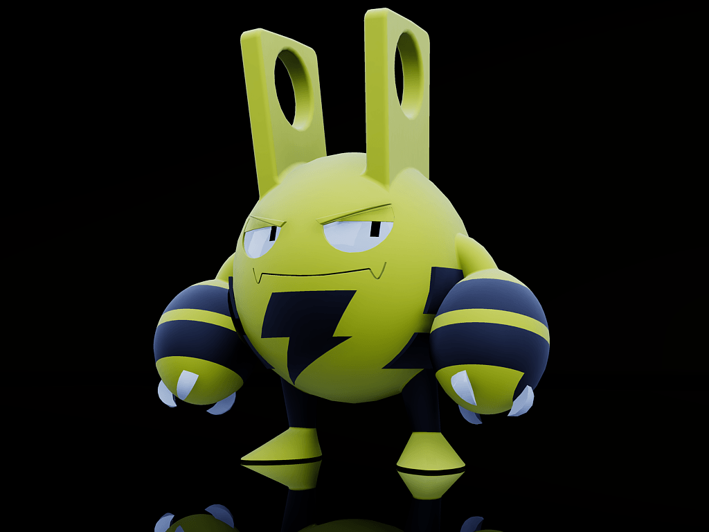 Pokémon Elekid, by Re, 3d AutoCad