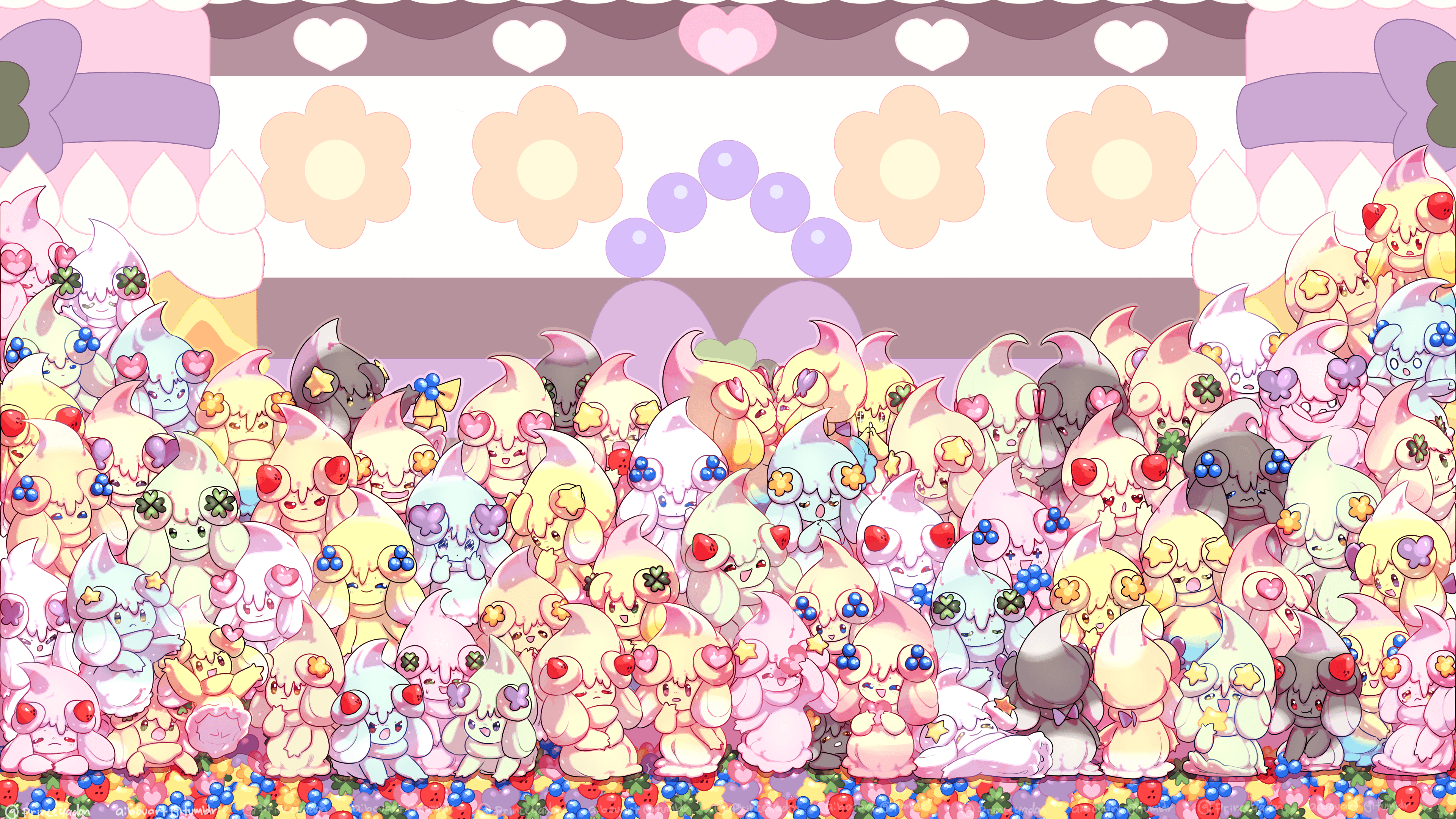 f2u Alcremie Wallpaper/Desktop by Aibou