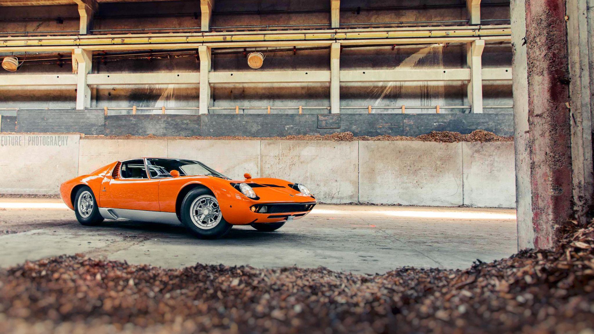 wallpapers lamborghini, miura s, orange HD : Widescreen : High