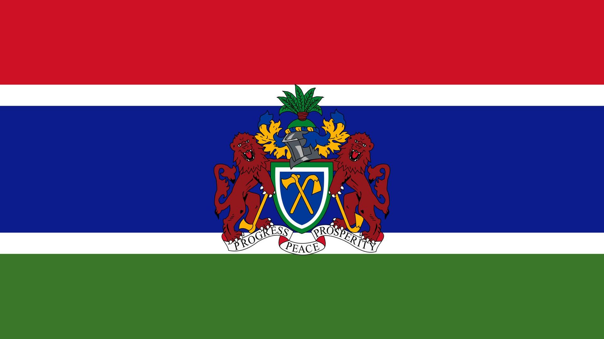 Wappen Gambia HD Wallpapers / Hintergrundbild