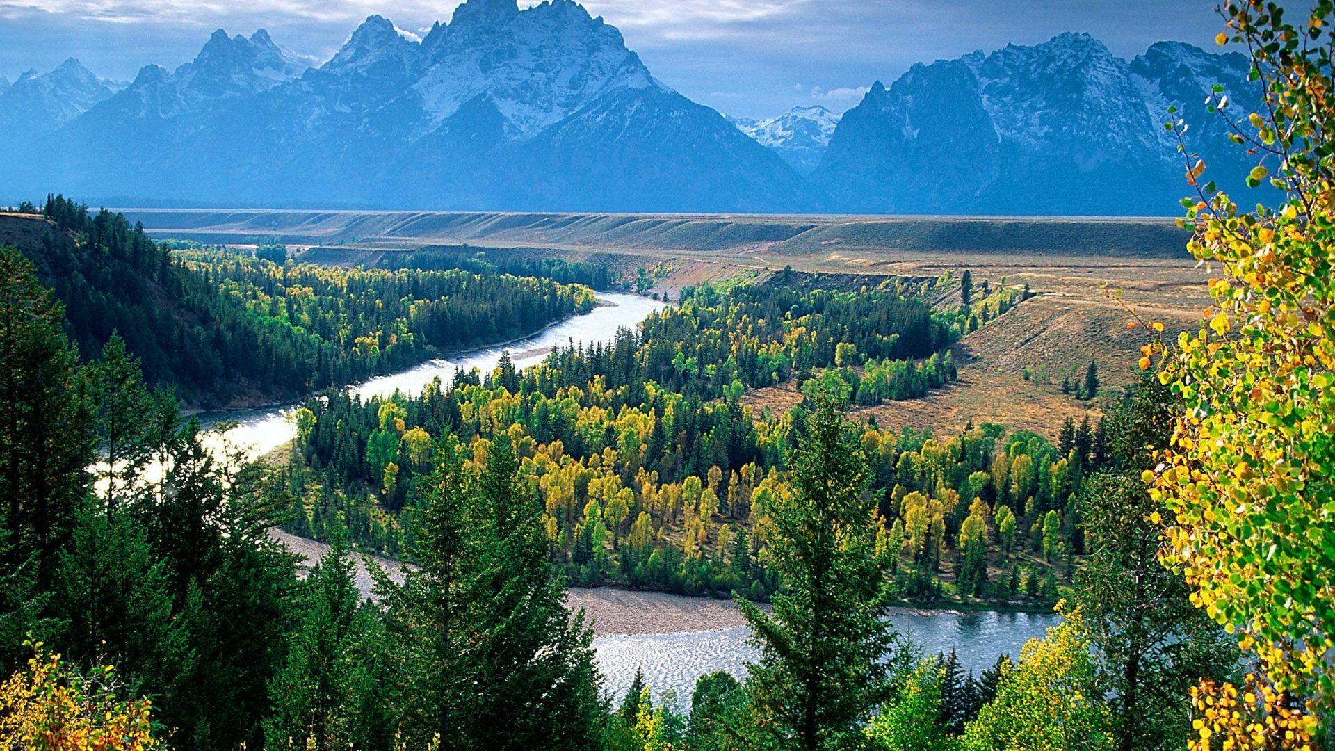 Wyoming Tag wallpapers: Moran Park Wyoming Natiomal Lake Mountain