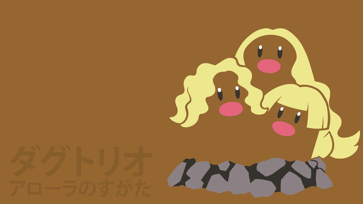 Alolan Dugtrio by DannyMyBrother