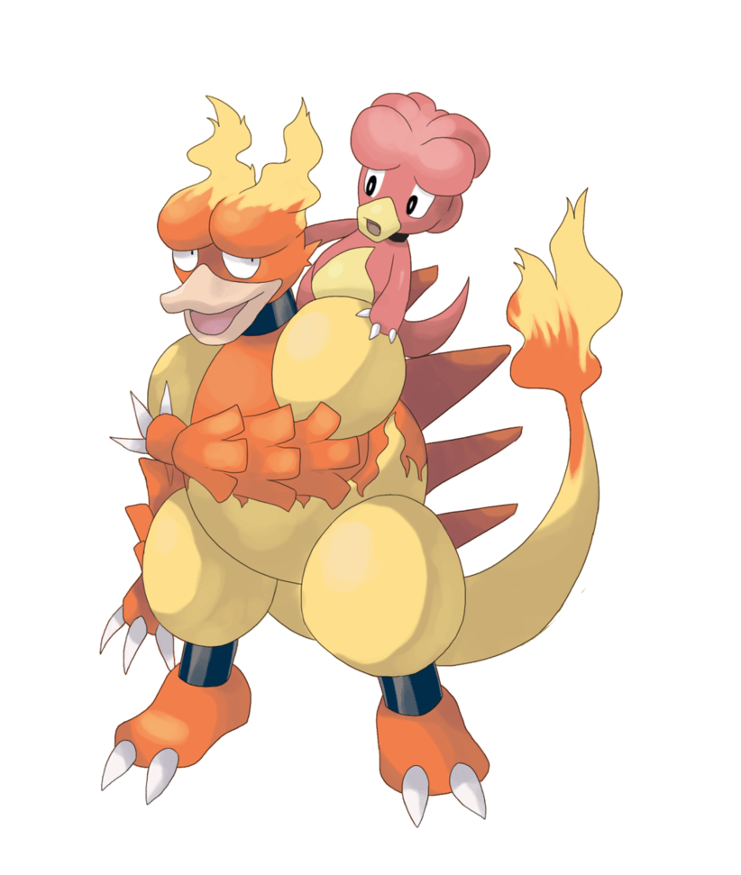 Magmar and Magby by seasonfade