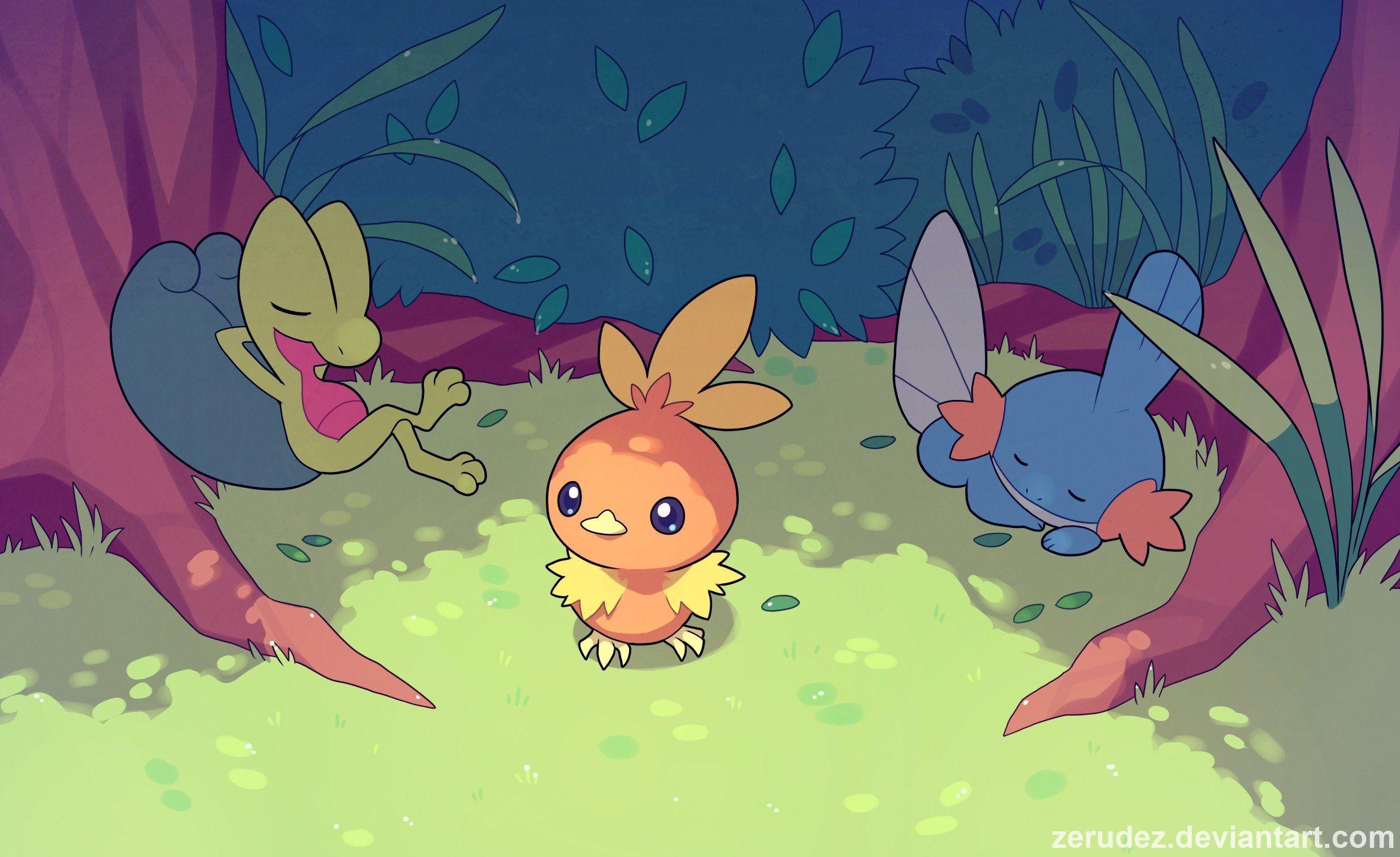 Torchic, Pokémon, Treecko, Mudkip HD Wallpapers / Desktop and Mobile