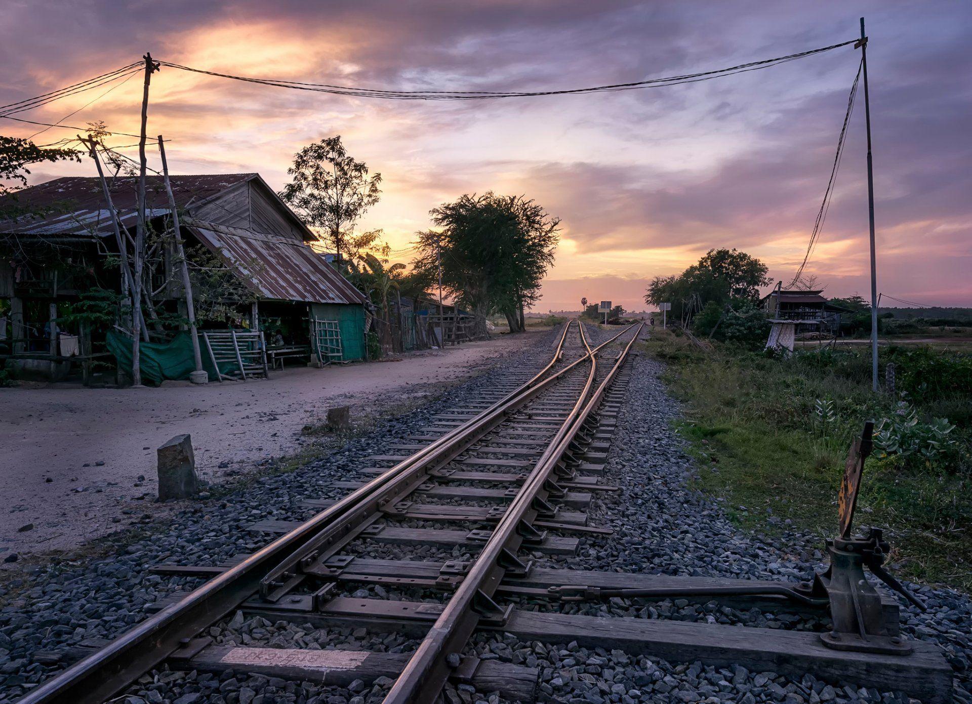 village train cambodia HD wallpapers