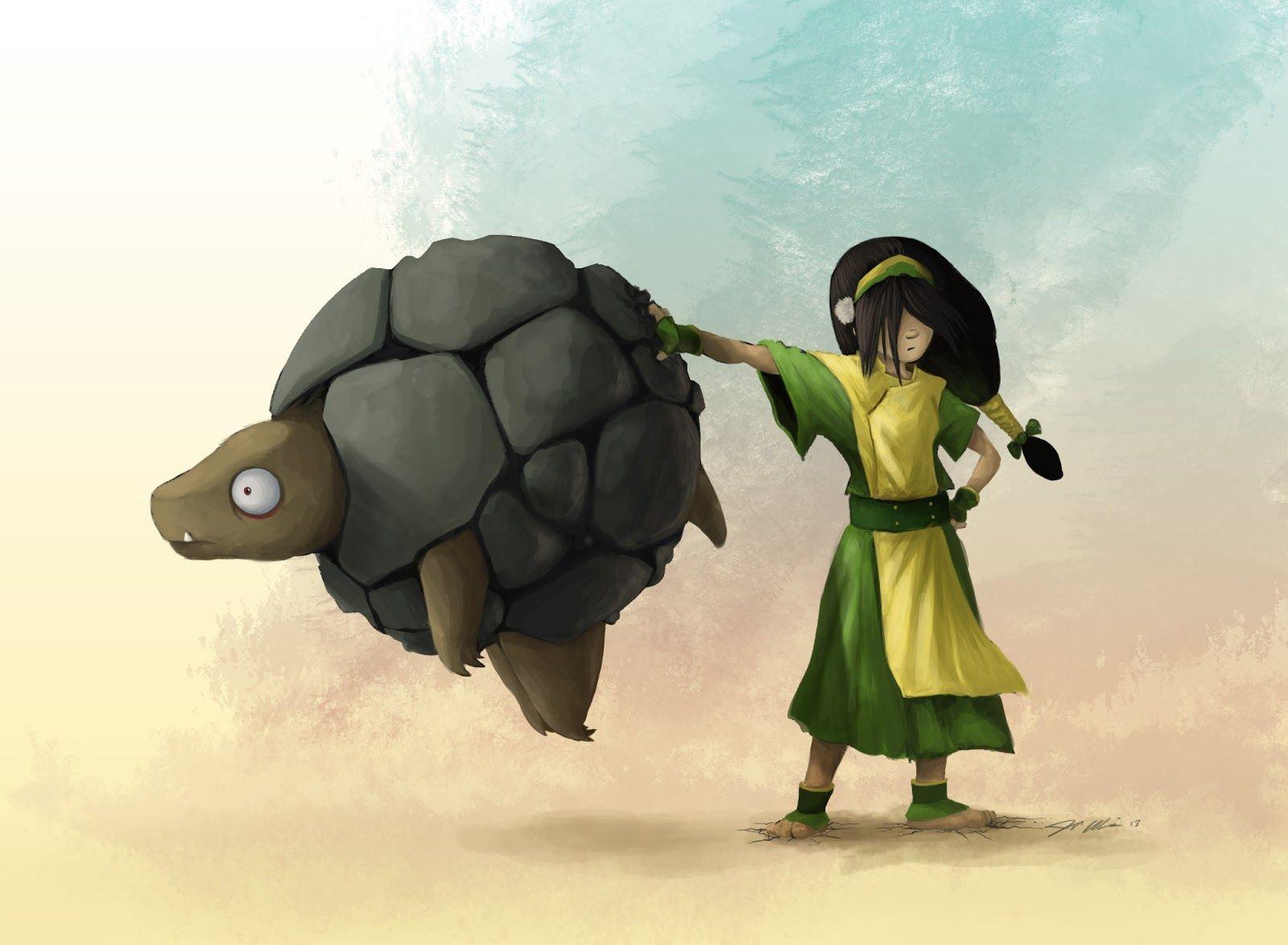 Toph and her Golem