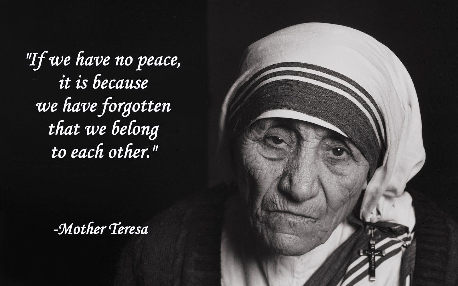 Mother Teresa Quotes Wallpapers – Quotesta