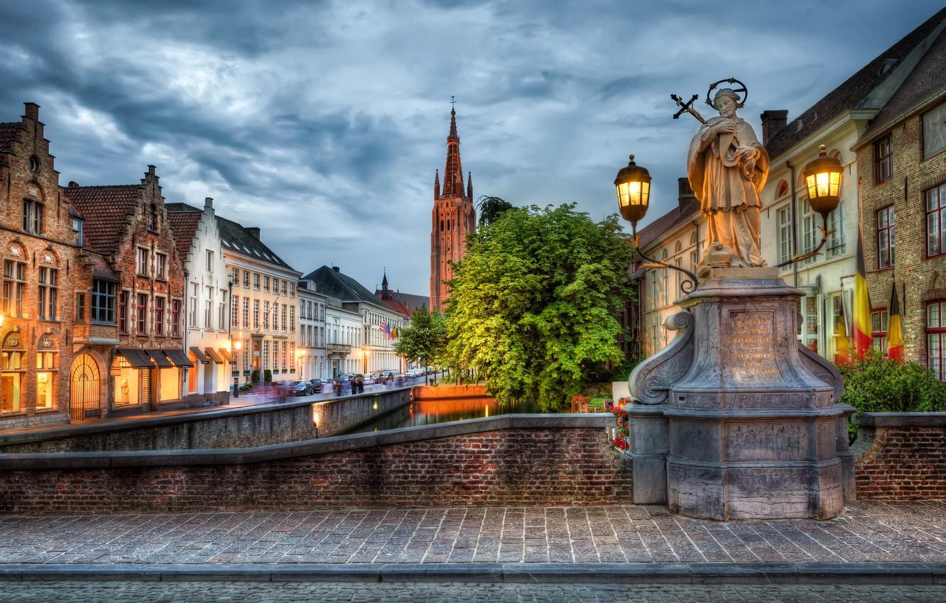 Wallpapers HDR, Belgium, bridge, Belgium, Bruges image for desktop