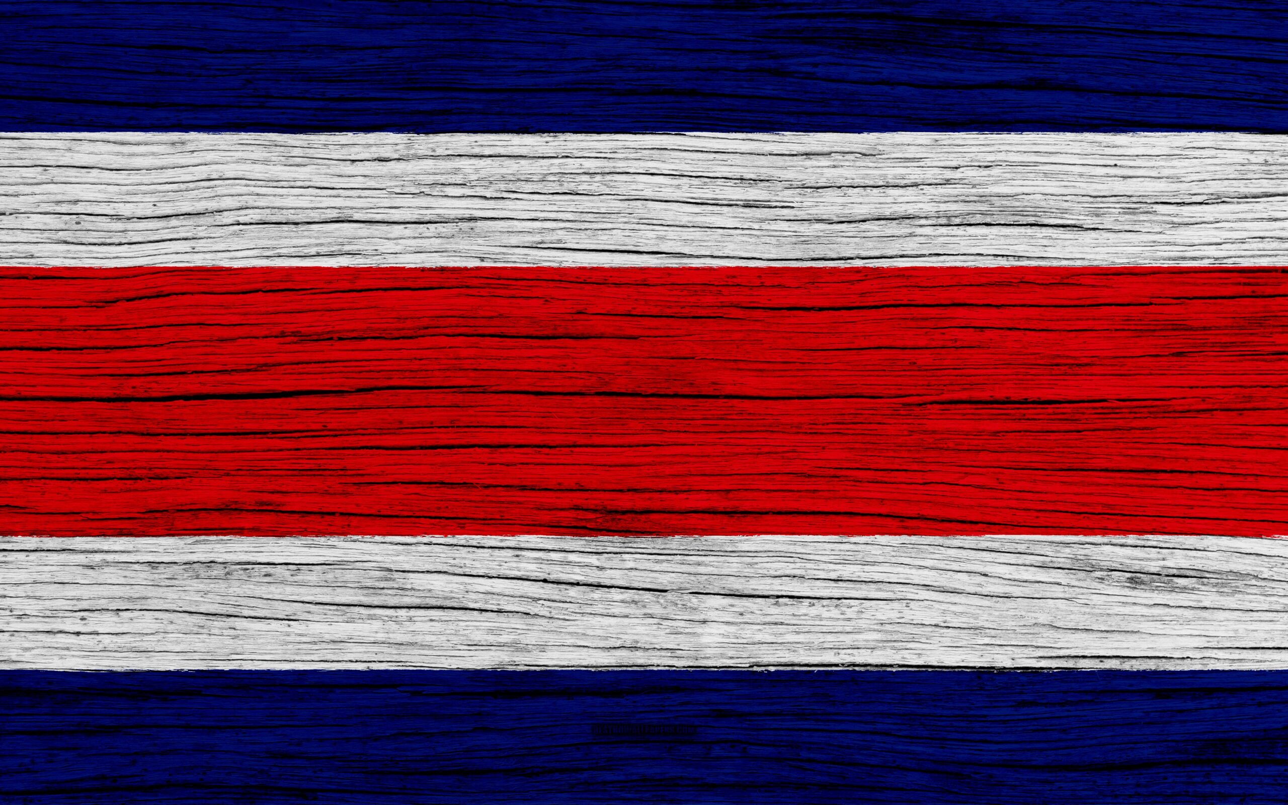 Download wallpapers Flag of Costa Rica, 4k, North America, wooden