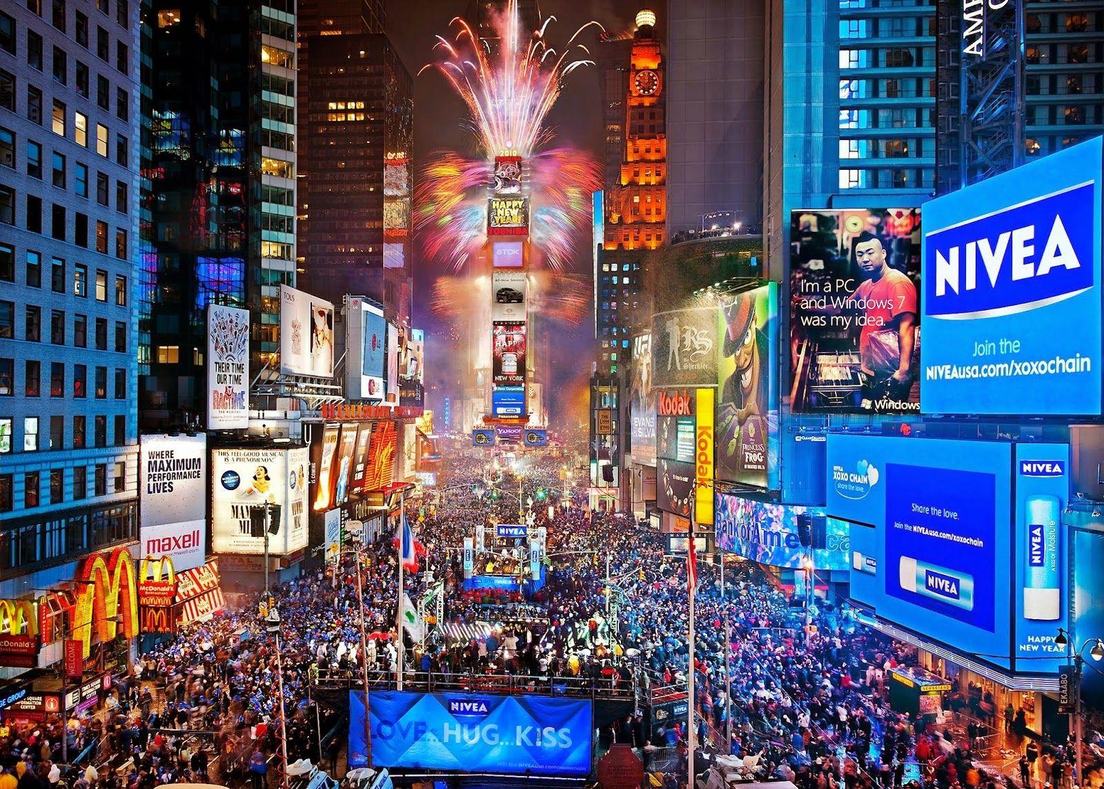 Times Square New Years Ev HD Wallpaper, Backgrounds Image