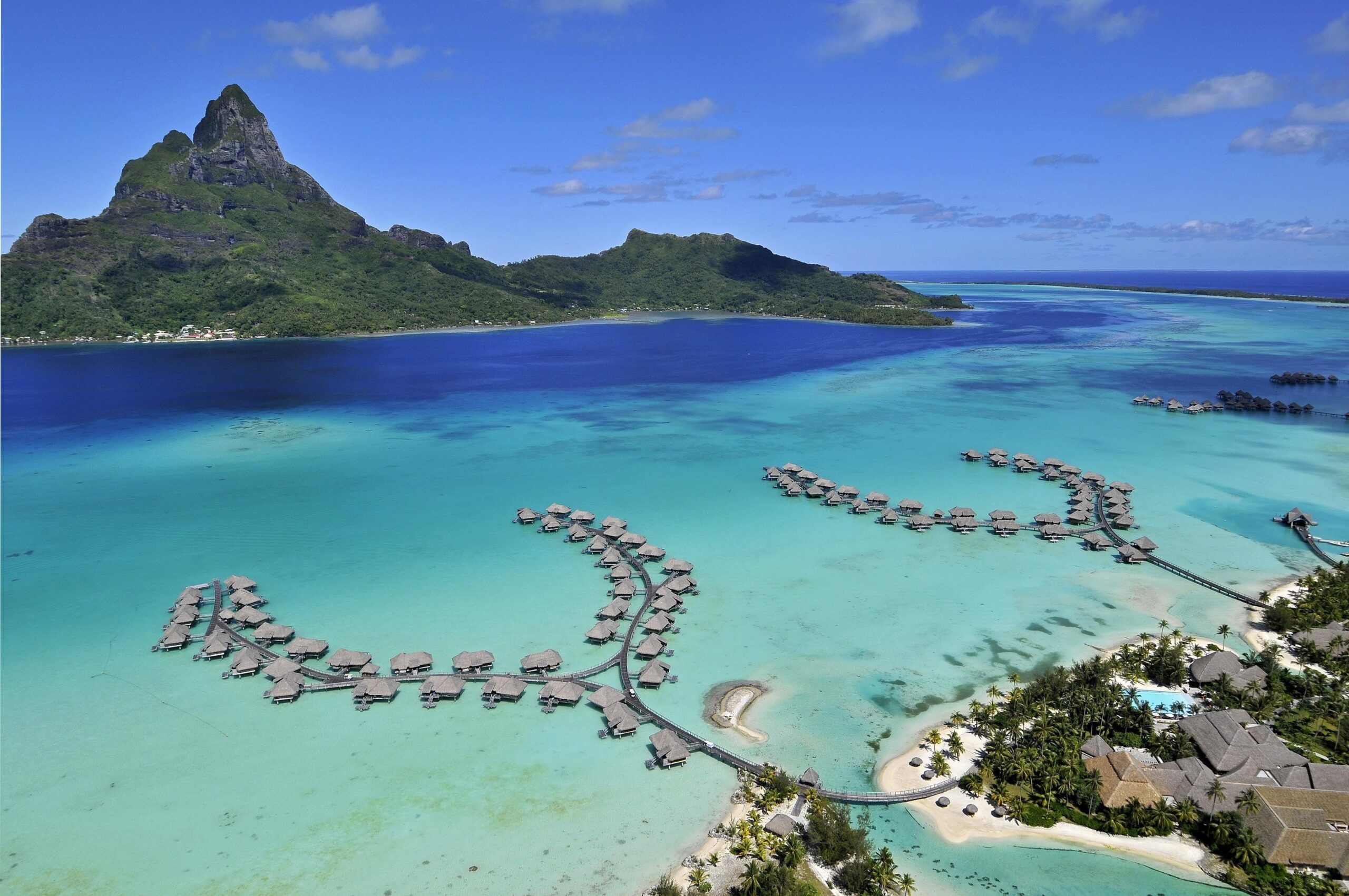 Bora french polynesia pacific the island aerial wallpapers