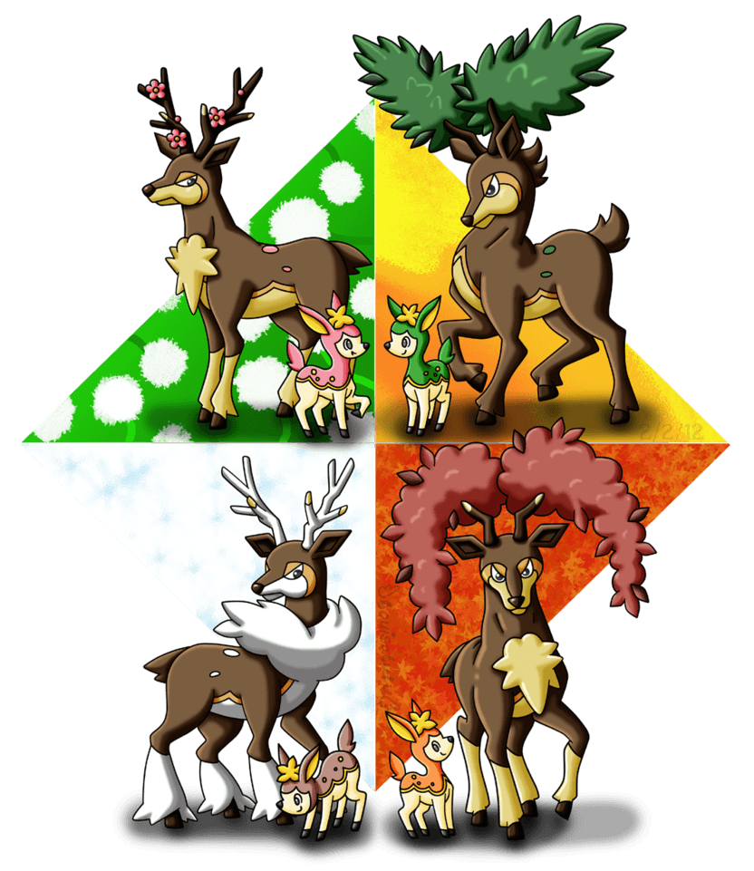 Deerling Seasons by louisalulu