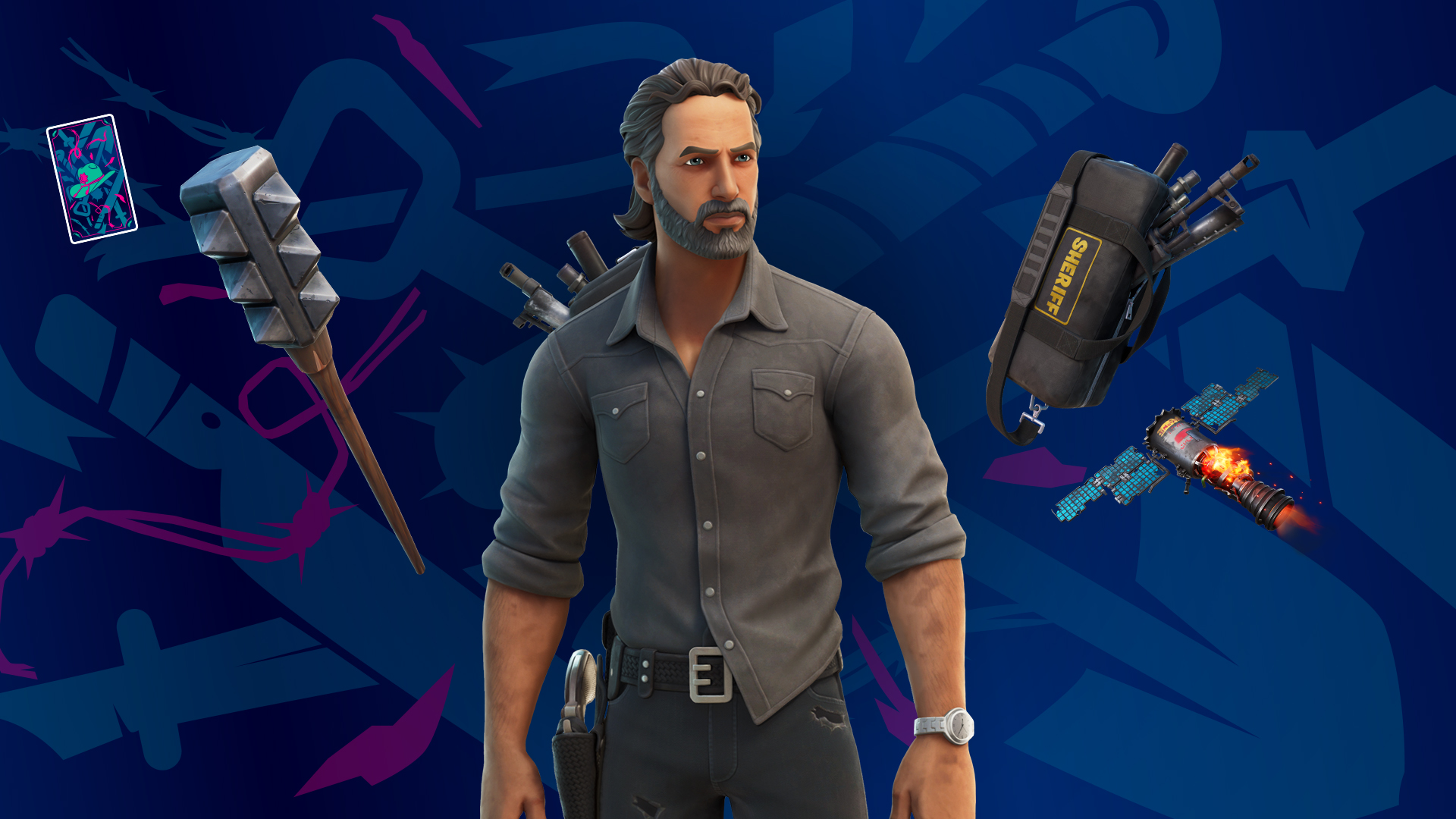 Rick Grimes Fortnite wallpapers