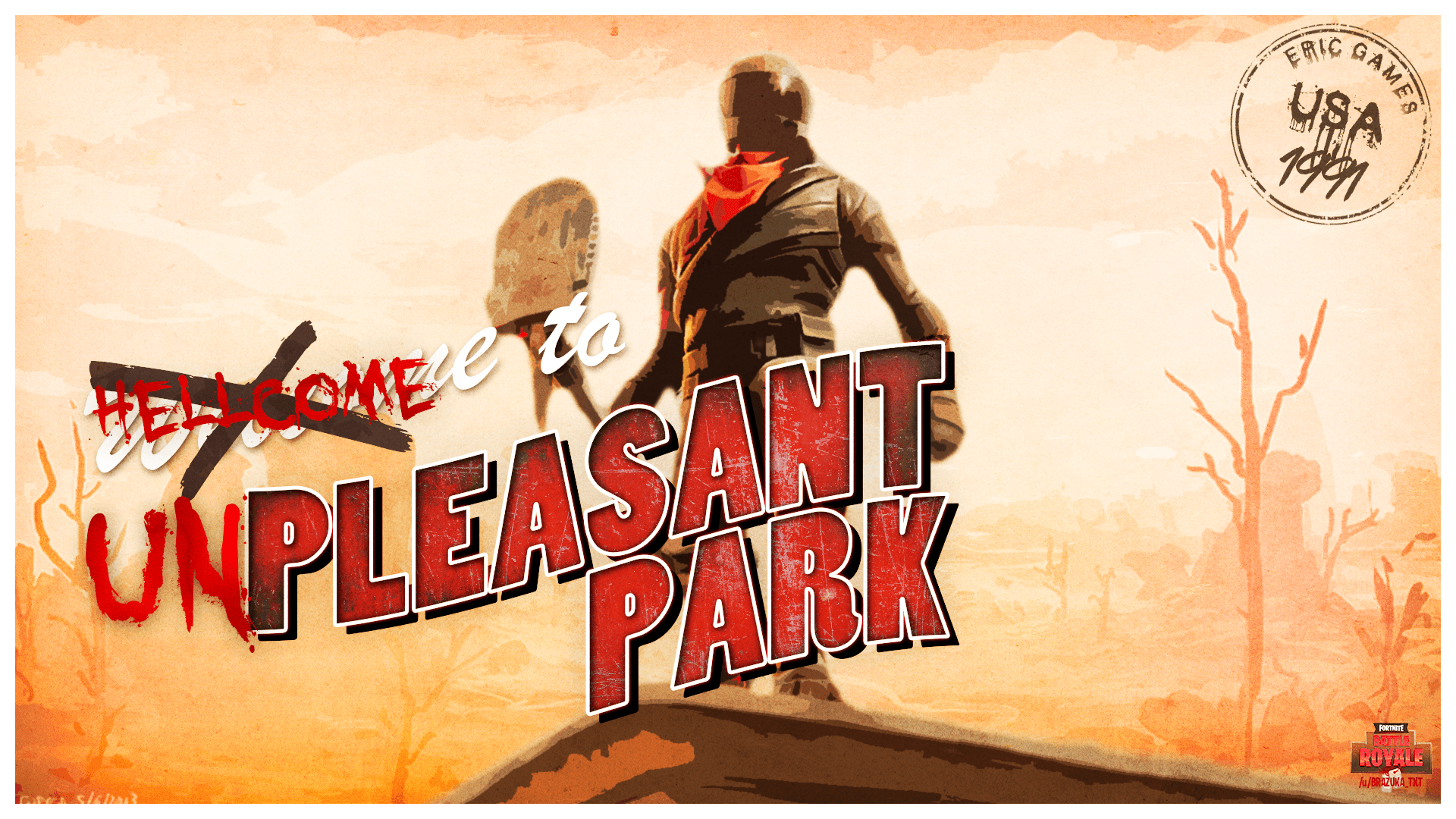 I made a Pleasant Park Post Card wallpapers 1080p