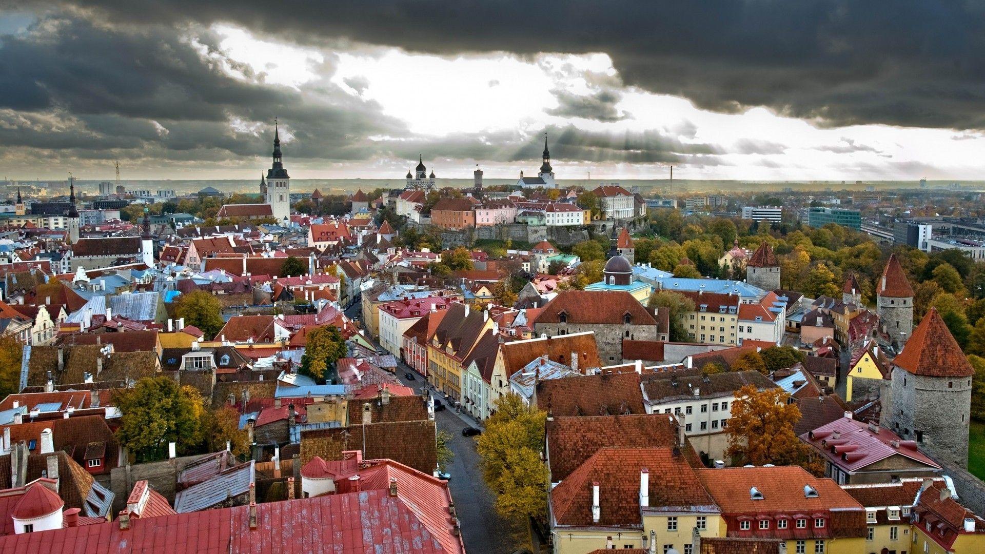 Tallinn Tag wallpapers: Winter Tallinn Estonia Church Balcony City