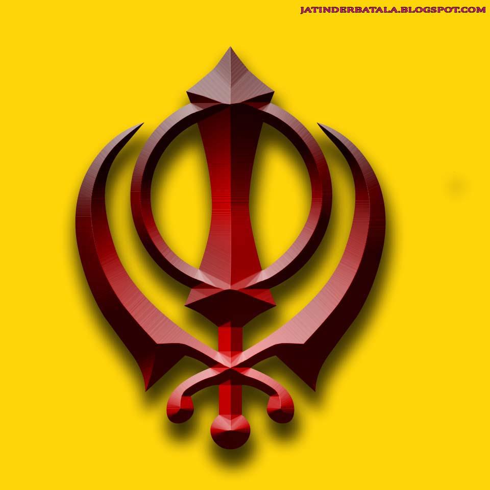 Punjabi Graphics and Punjabi Photos : 3D KHANDA WALLPAPER HD