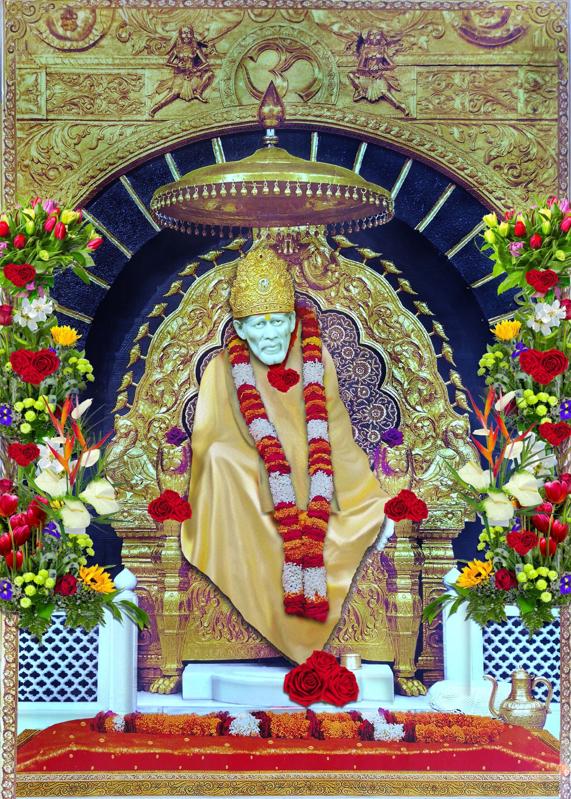 a very much popular temple in india shiradi sai baba.