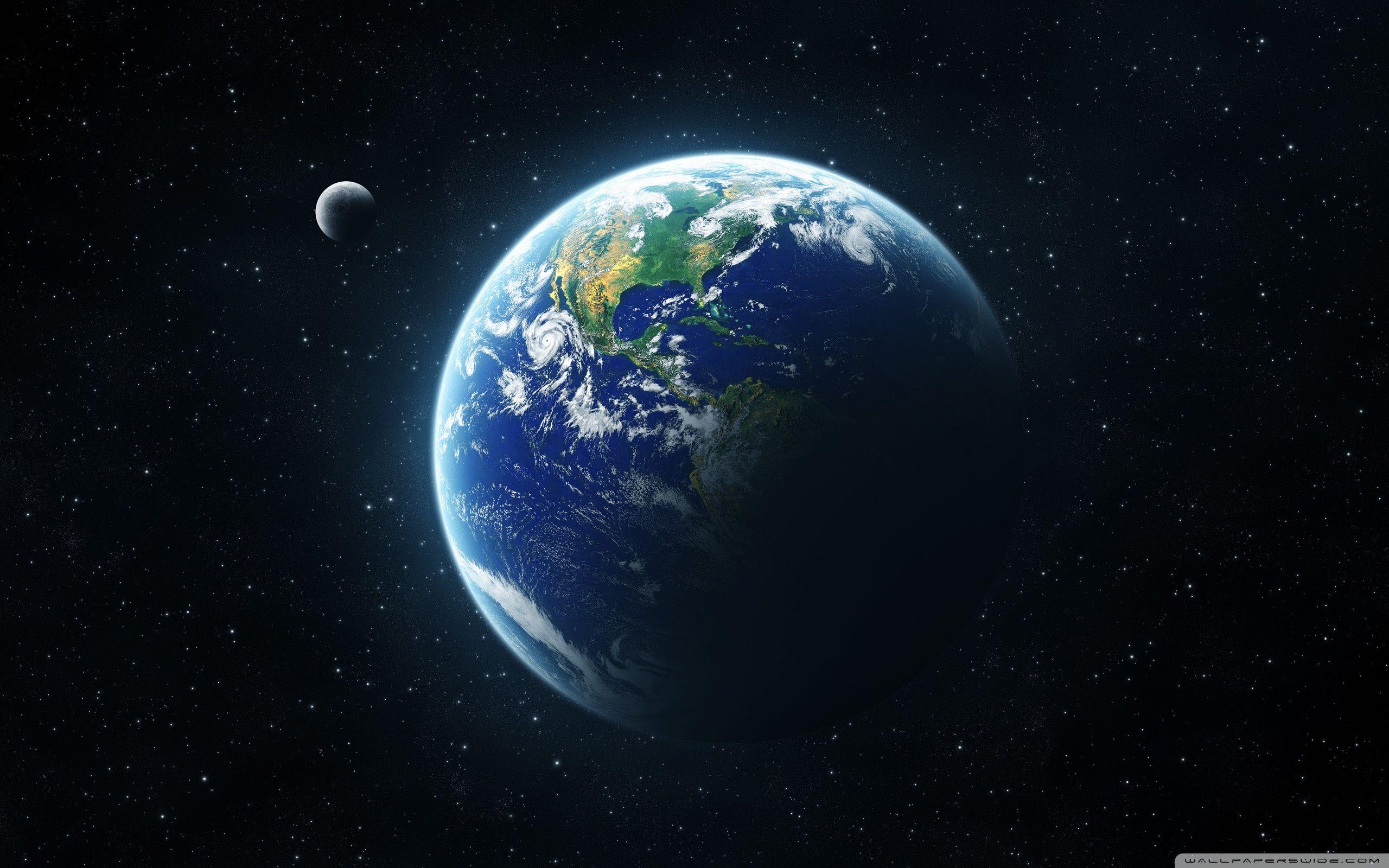 Earth And Moon From Space ❤ 4K HD Desktop Wallpapers for 4K Ultra