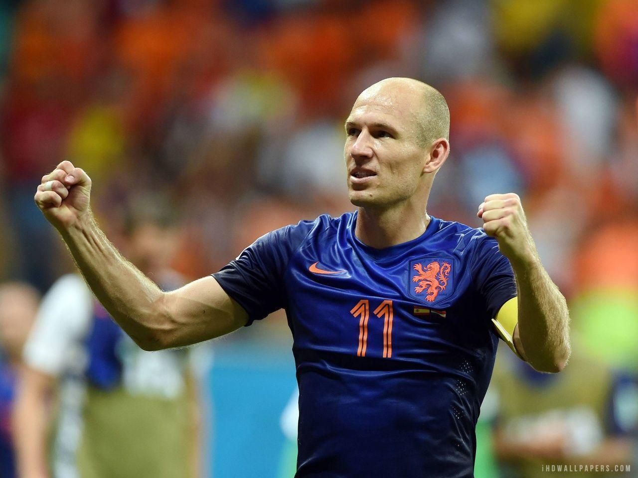 Arjen Robben in Fifa World Cup 2014 HD Wallpapers