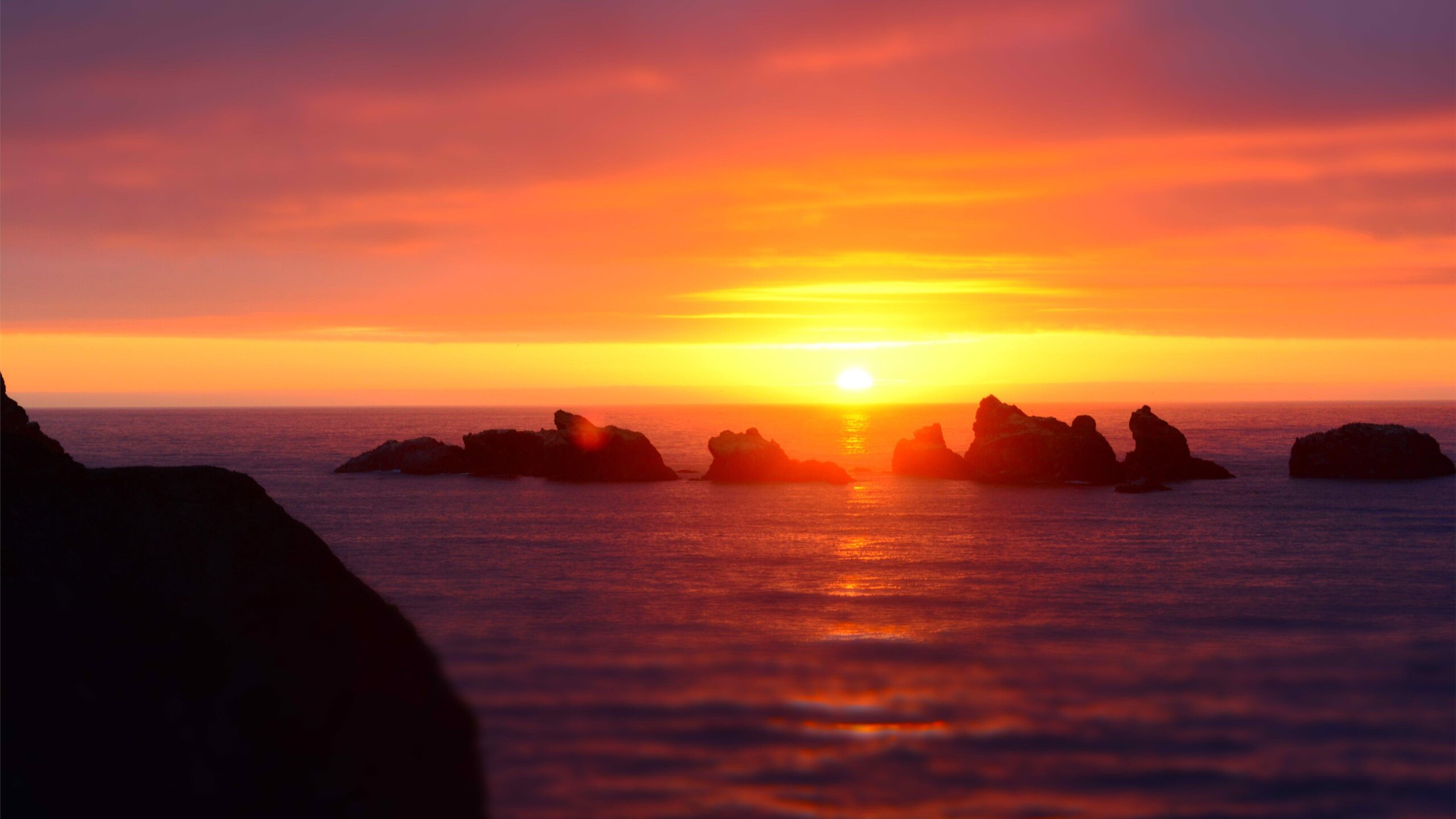 Bandon sunset over the oc… Mac Wallpapers Download