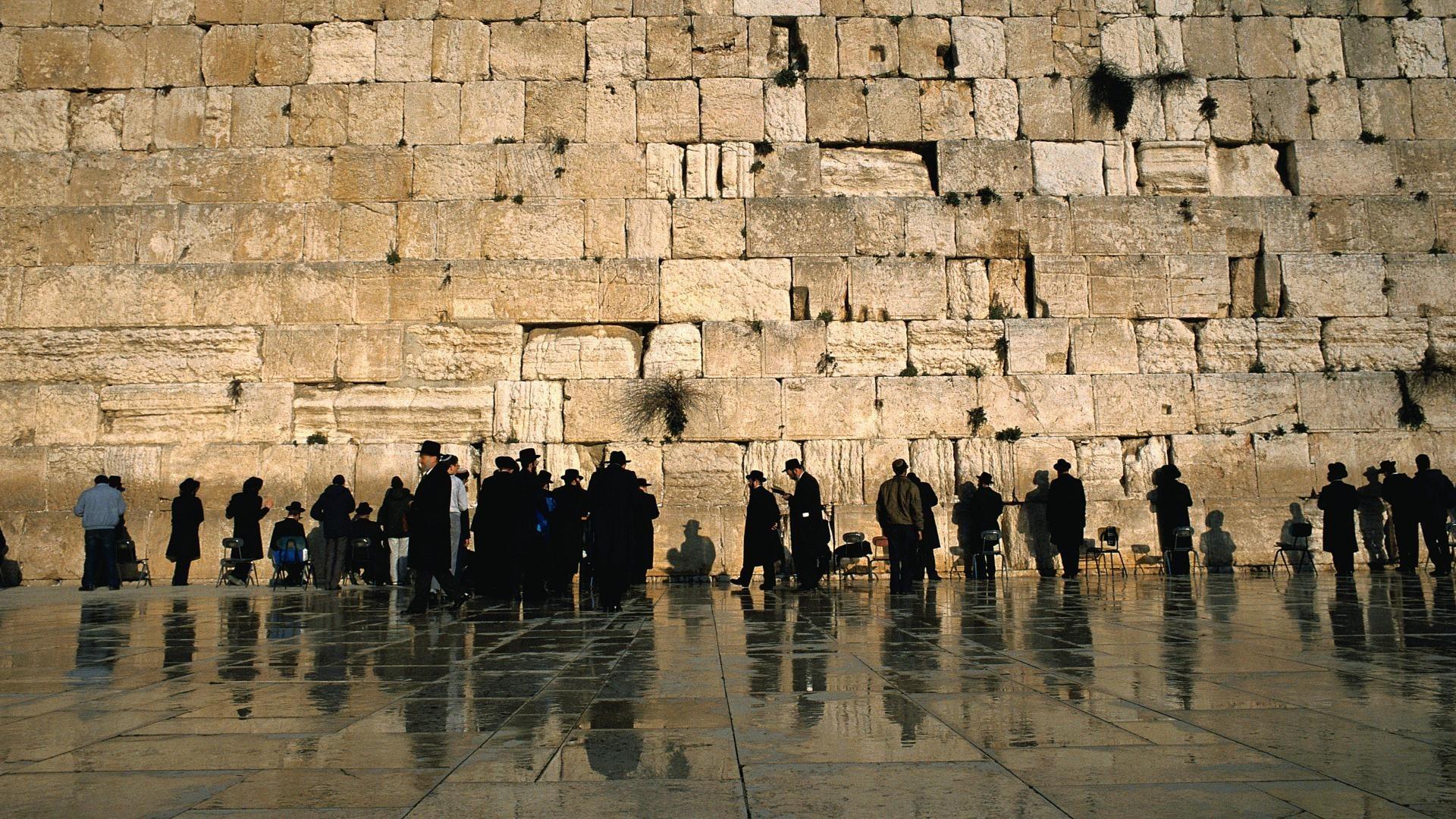 Wall people buildings israel ancient temple jewish cities