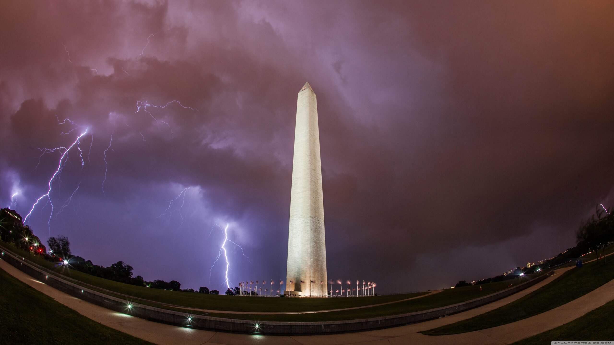 Washington Monument, Thunderstorm ❤ 4K HD Desktop Wallpapers for 4K