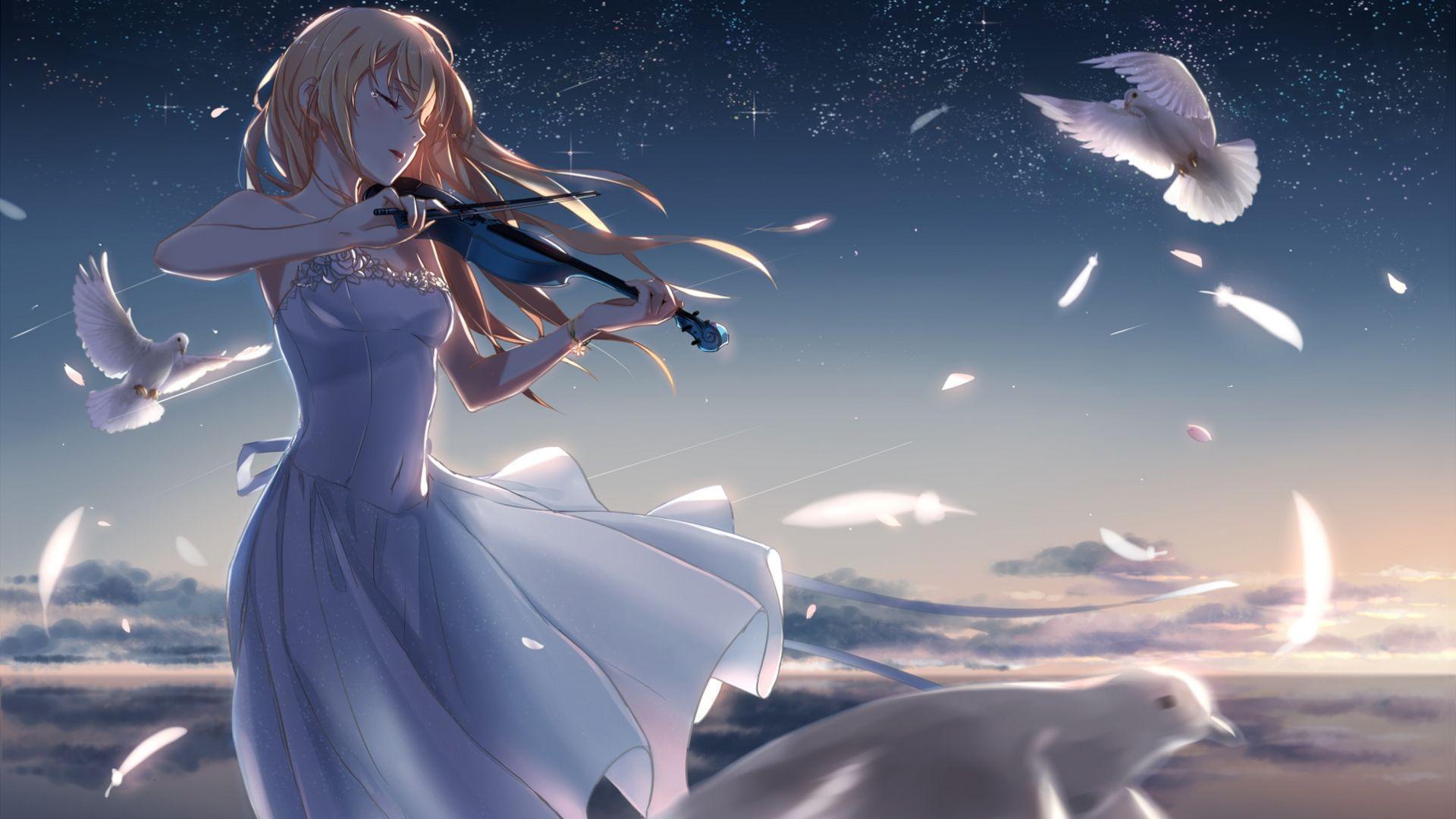 Download Wallpapers Shigatsu wa kimi no uso, Kaori