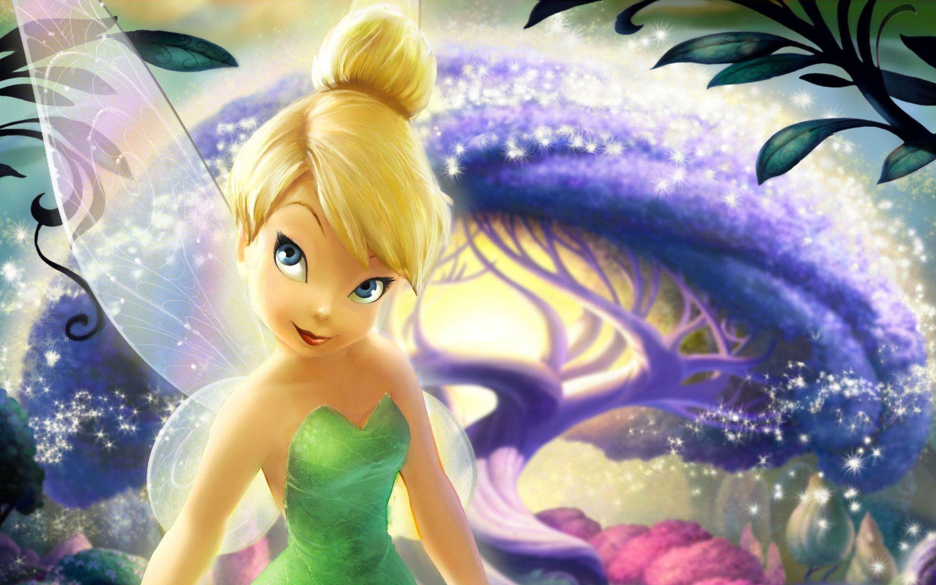 Tinkerbell Wallpaper, Walt Disney, fairytale, magic, tree