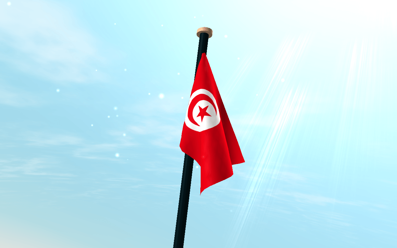 Tunisia Flag 3D Free Wallpapers