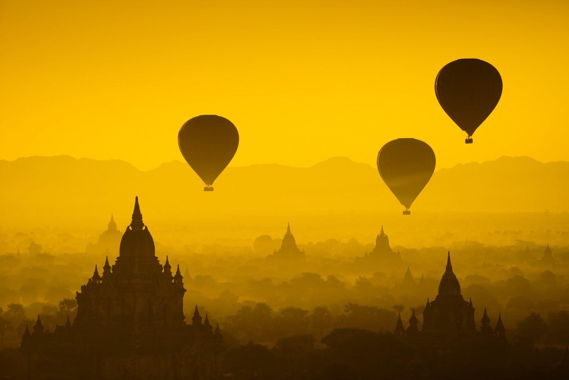 myanmar burma the lost town old architecture sunset forest temple