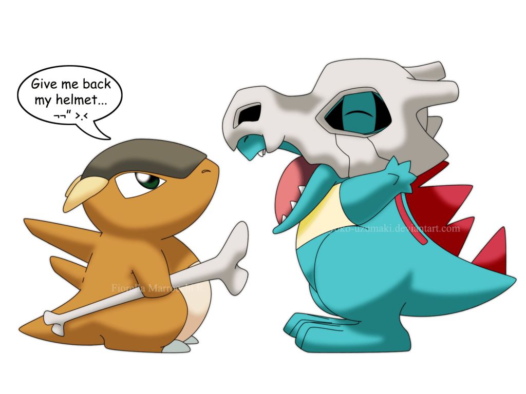 Cubone Totodile by Yoko