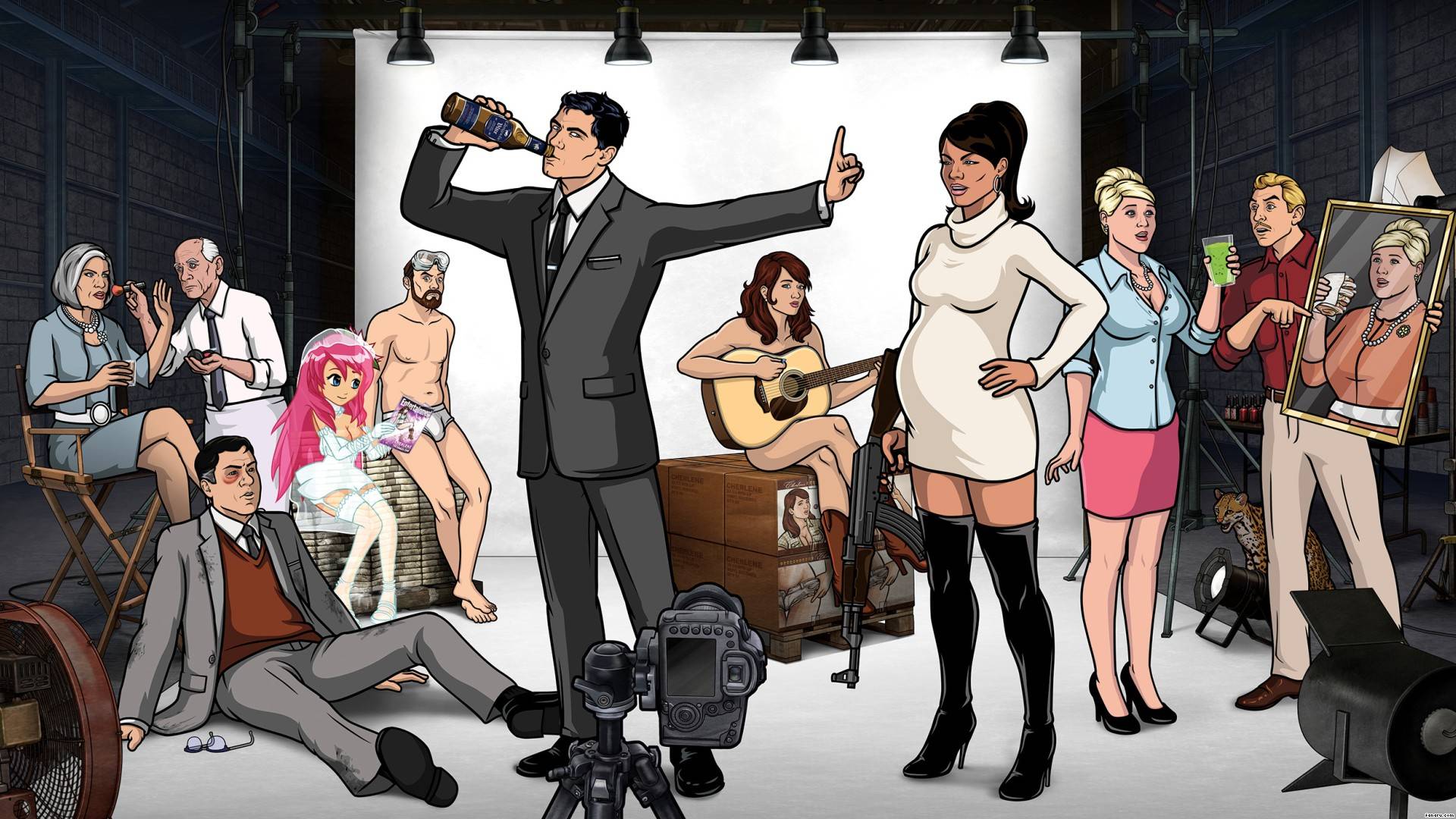 Archer Drinking HD Wallpapers