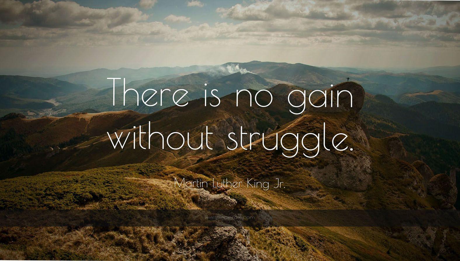 1173 martin luther king jr quote there is no gain without struggle