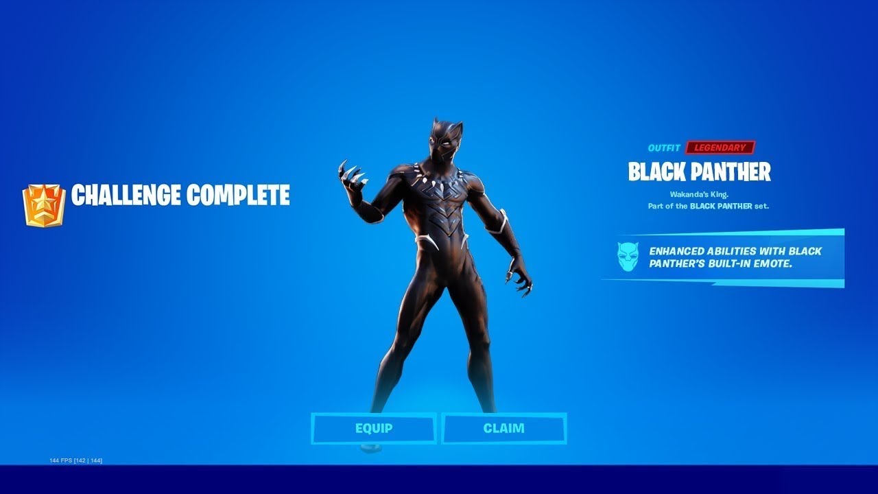 Black Panther Fortnite wallpapers