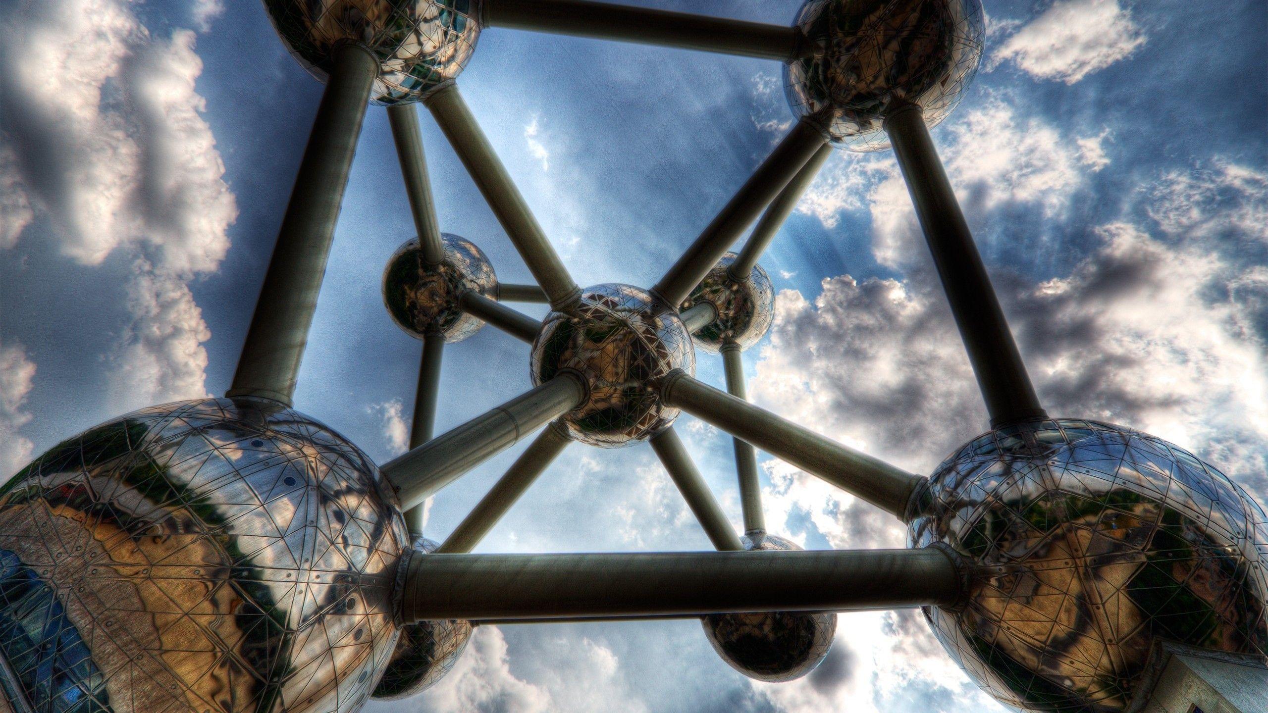 abstract, Atomium, Architecture, Belgium, Brussels Wallpapers HD