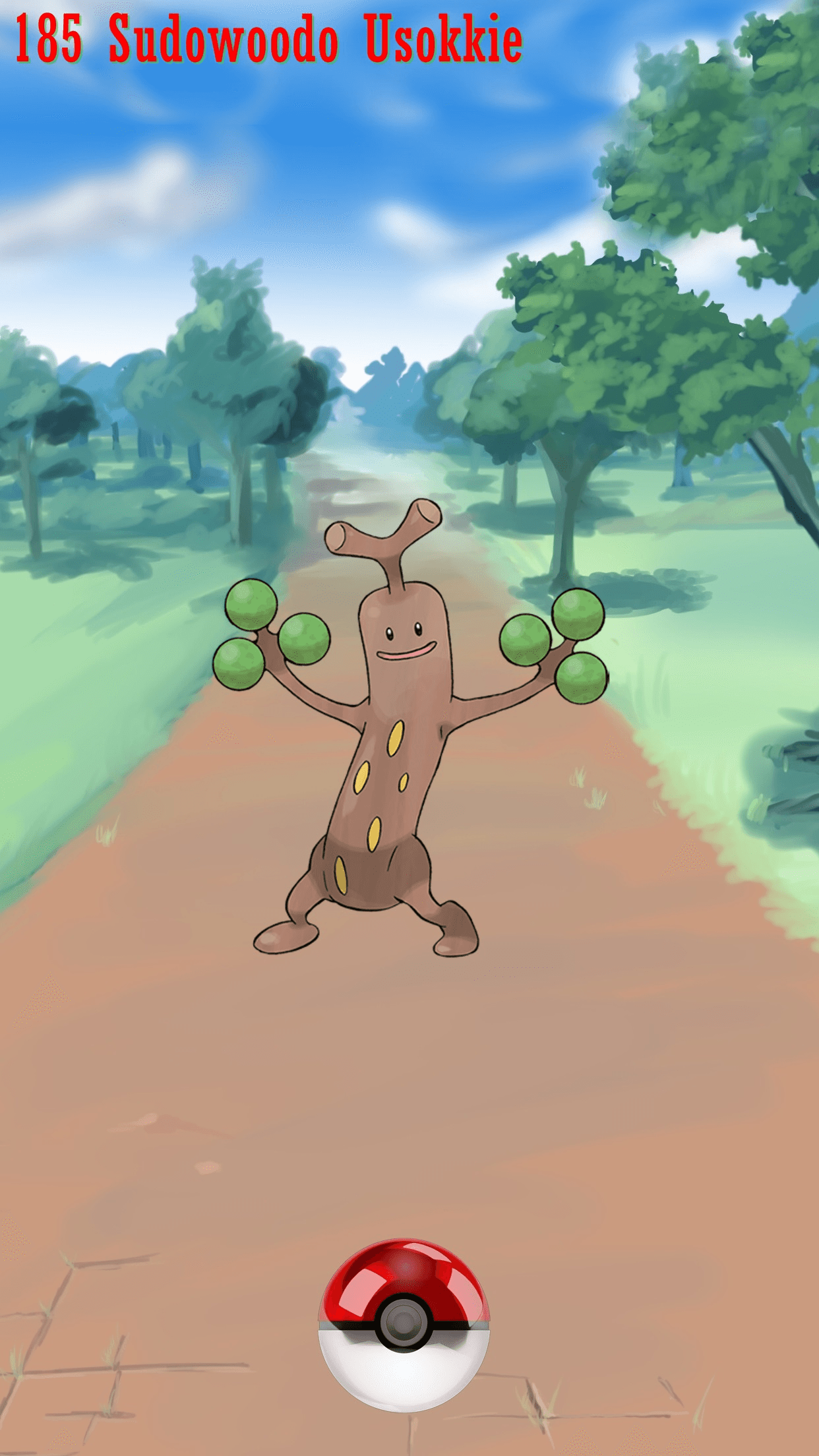 185 Street Pokeball Sudowoodo Usokkie