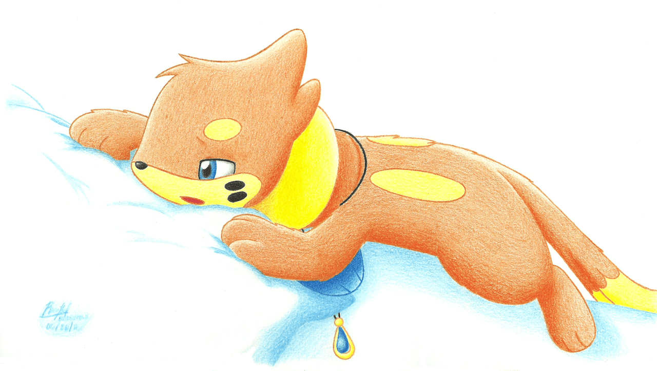 Tired and Sleepy Buizel by BuizelCream