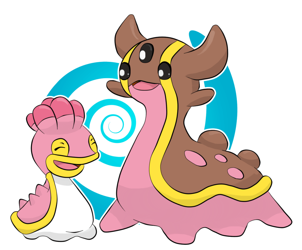 Shellos and Gastrodon by ChibiLyra