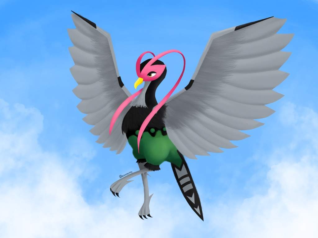 Unfezant soaring the sky ~ Request