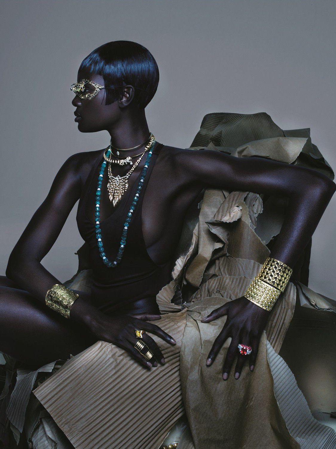 Duckie Thot by Byzantium for Vogue UK, Photos by Nick Knight, April 2019