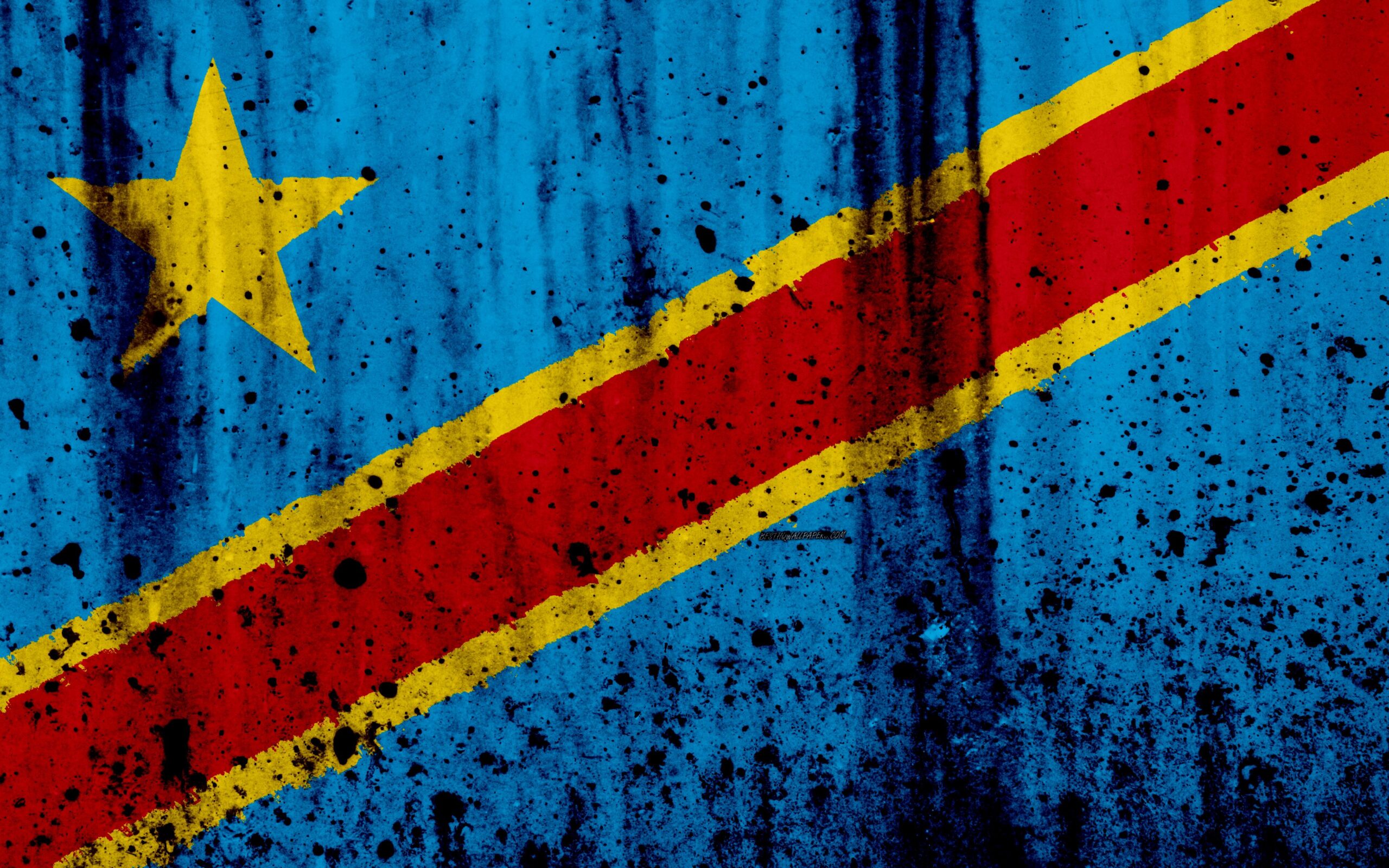 Download wallpapers Democratic Republic of the Congo flag, 4k