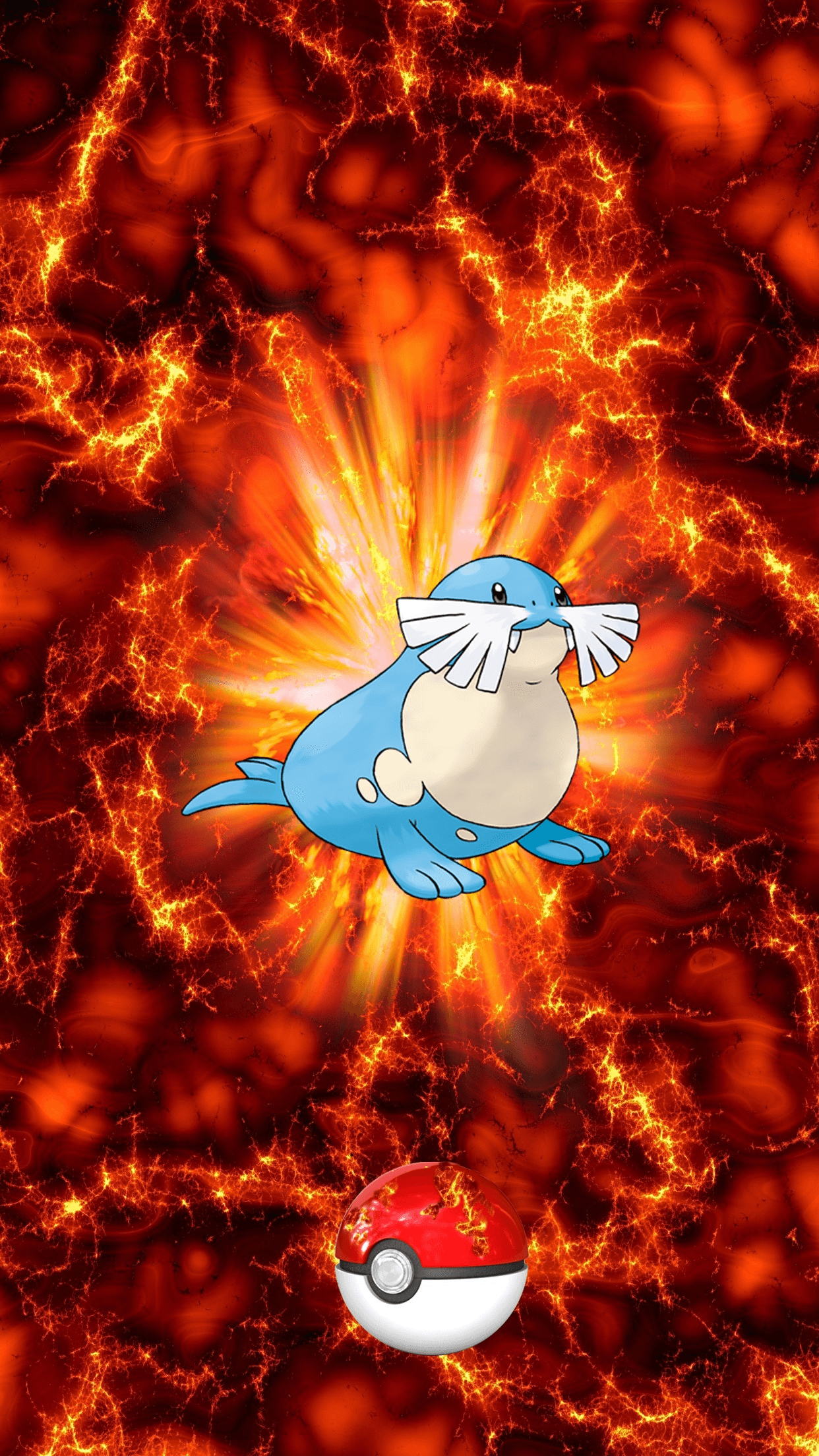 364 Fire Pokeball Sealeo Unknown Spheal