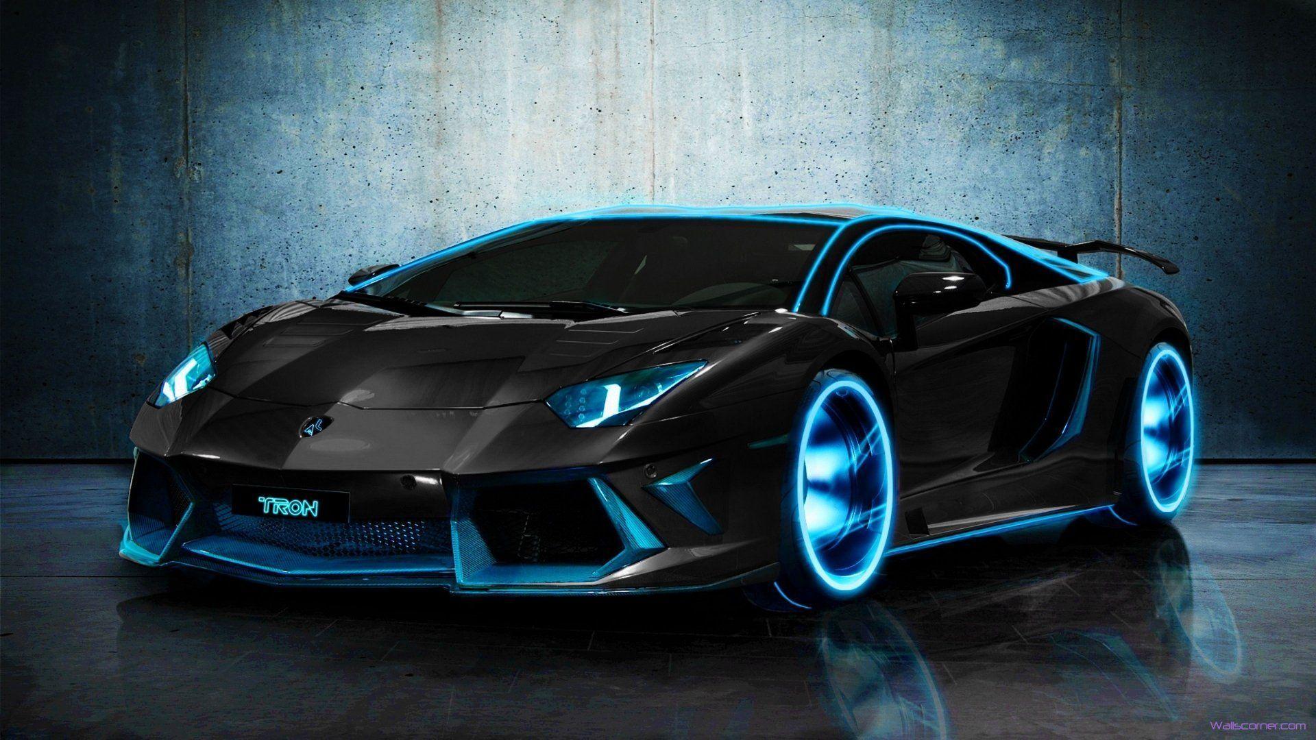 Beauty tron lamborghini aventador hd Wallpapers 2015