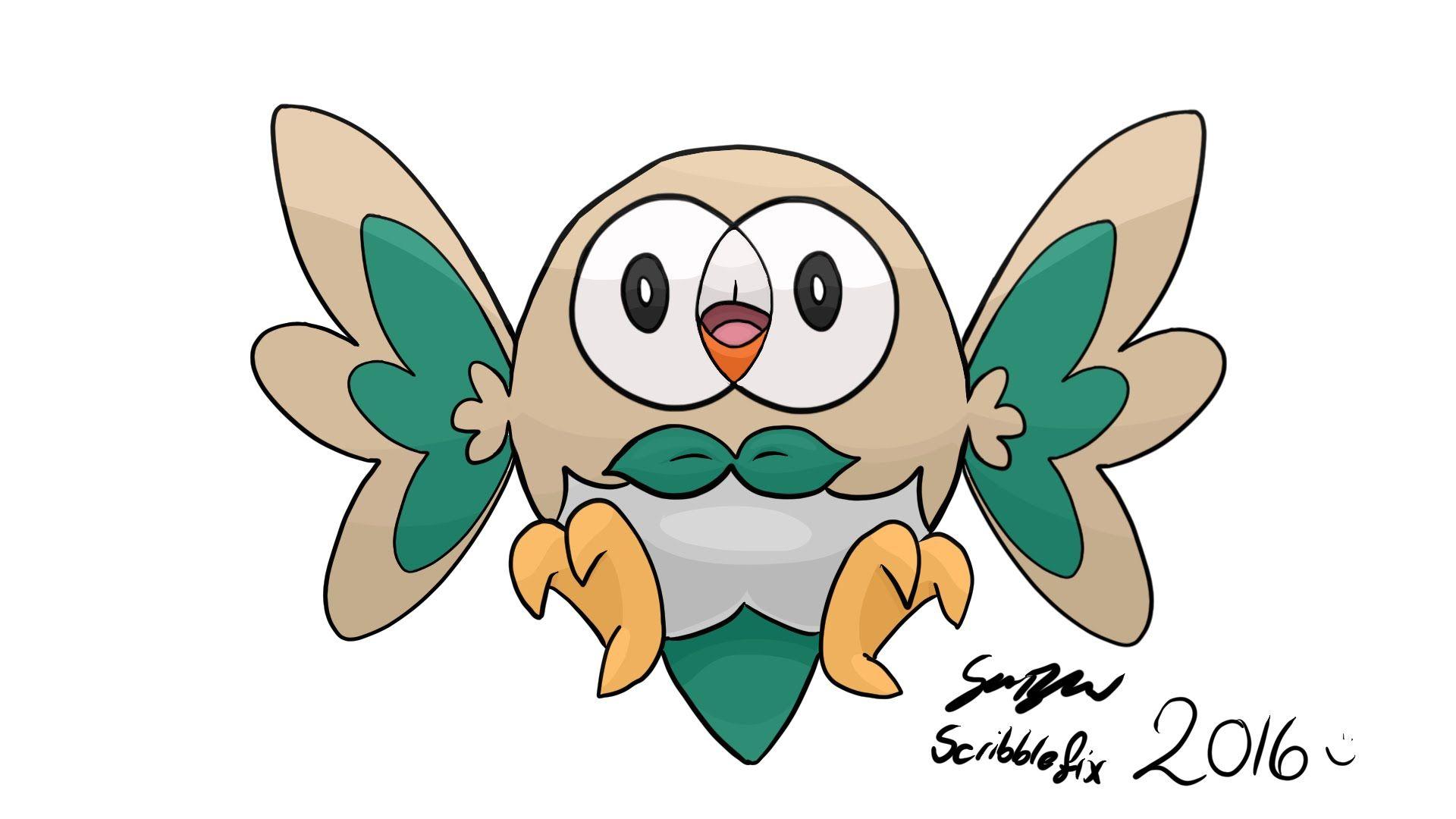 Pokemon Sun & Moon Starter Rowlett