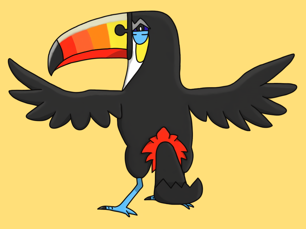 Toucannon made in Pokemon Art Academy [OC] : pokemon